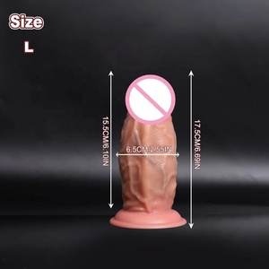 Dildo en silicone sans testicules, pénis artificiel pour femmes, dispositif de plaisir personnel, pénis en silicone souple, produits pour adultes en gros - Product Image 4