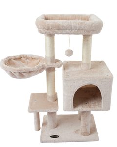 Activity Center Play House Scratch Tree Cat Furniture Cute Cat Tree <b>Kitten</b> Cat Tower Climbing Tree <b>for</b> Indoor - Product Image 1