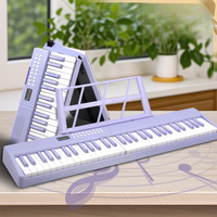 Orgue électronique intelligent portable et pliable pour débutants, enfants, usage domestique, rechargeable, 61 touches