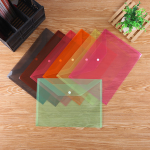 X808 biểu tượng tùy chỉnh A4/<span class=keywords><strong>A5</strong></span> nhựa Ví rõ ràng PVC tập tin Bag với Snap Nút cho tài liệu lưu trữ tùy chỉnh nộp hồ sơ sản phẩm - Product Image 6