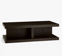Table basse rectangulaire moderne en bois massif et acier, durable, pour salon ou hôtel, facile à nettoyer, garantie 2 ans