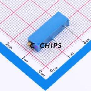 ตัวต้านทาน/โพเทนชิโอมิเตอร์แบบปรับได้สำหรับ3006P-100ผ่านชิ้นส่วนรู (THT)-3P, ตัวต้านทาน6.5x4.9มม. 10Ohm 10% 750mW 250ppm/℃ - Product Image 2