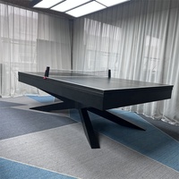 Table de billard 9 boules de luxe moderne Dragon River Factory en bois massif de 9 pieds, couleurs/tailles personnalisées, matériau de coussin en ardoise, légère