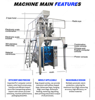 Machine d'emballage automatique de type col VFFS pour sachets de 1 kg et 500 g de spaghetti, garganelli, macaroni, chips, haricots
