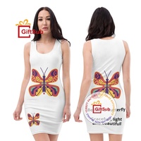 Hochwertige Sublimation Blank Damen Tägliches Kleid Sommer Polyester Pastellfarben V-Ausschnitt Kurzarm Damen T-Shirt Kleid