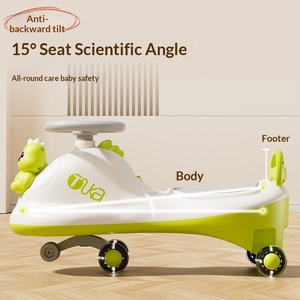 Triciclos para Niños - Vehículo Deslizante para Bebés de 1 a 6 Años con Música - Cuatro Ruedas, Unisex, Juguete Deslizante con Asiento - Product Image 1