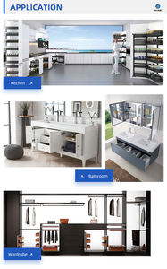 Tiroir à double paroi dissimulé en SH-ABC Design moderne extensible pour <span class=keywords><strong>placard</strong></span> de <span class=keywords><strong>cuisine</strong></span> Système de tiroirs coulissants pour chambre de sport en plein air - Product Image 5