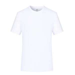 Camiseta de seda helada para hombre, cuello redondo, manga corta, secado rápido, ajuste holgado, tallas grandes, con impresión de logotipo personalizado - Product Image 4