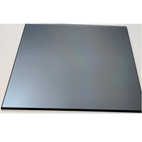 Prix des feuilles de verre rectangulaires rondes en verre trempé épais de 1/2, verre trempé réfléchissant pour murs
