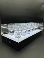 Usine En Gros Bouteille Glorificateurs Led Base De Lumière pour Ktv Bar Acrylique Petit Verre Présentateur Présentateur