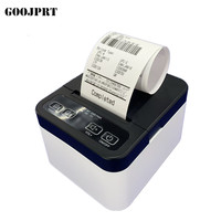 Impresora Térmica de Recibos Inalámbrica USB de Escritorio, Impresora de Facturas Portátil de 58 mm para IOS, Android y Laptop