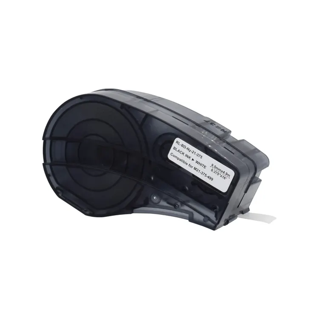 All-Weather Black White Vinyl Lab Equipment Label Tape Compatible Brady BMP21-PLUS BMP21-LAB Printers M21-250-595-WT Printer
