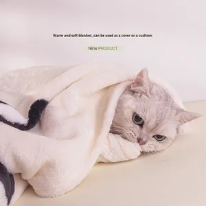 بطانية للحيوانات الأليفة للقطط والكلاب، سرير للكلاب وحصيرة نوم للخريف والشتاء من النوع القماشي - Product Image 1