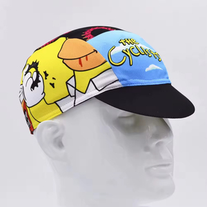 Casquette de cyclisme légère en polyester, casquette d'équipe de vélo imprimée, personnalisable, respirante, pour le cyclisme et la montagne - Product Image 5