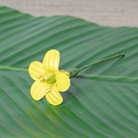 Vente en gros de fleurs artificielles en mousse EVA de 5 cm, fleurs Puakenikeni, pince à cheveux, décoration pour fête hawaïenne, accessoires pour femmes