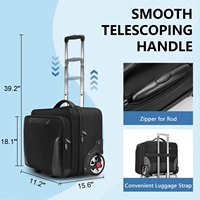 Valise de transport à roulettes personnalisable ISO CE ROHS pour homme, femme, avocat, avec compartiment pour ordinateur portable