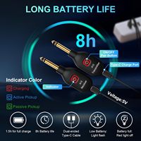 Factory OEM Wireless Guitar System Acoustic Transmitters Cable Wireless Jack Effects for Stringed Instruments Parts Accessories