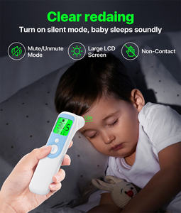 Alta Qualidade Digital Infravermelho Testa Orelha Termômetro Elétrico Bom Preço Certificado ROHS Versão Chinesa Febre Alarme para Adultos - Product Image 2