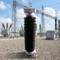 Parafoudre à oxyde métallique sans interstice en acier inoxydable 550 kV pour extérieur, produits haute tension MT&HT, modèle JDX 2000A 6280 mm