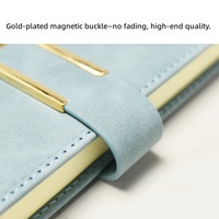 Cuaderno de Tapa Dura con Hebilla Metálica A5, 100 Hojas, Páginas Rayadas, Cuaderno de Cuero, Venta al Por Mayor
