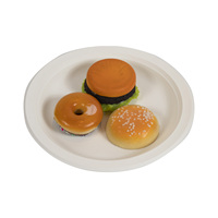Assiette de fête en fécule de maïs biodégradable et compostable écologique