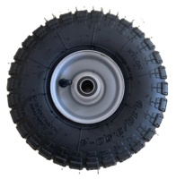 Roues de 10 pouces 3.50-4 pneus anti-crevaison 254x74mm roue de remplacement pour brouette de restaurant