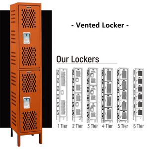 <span class=keywords><strong>Prix</strong></span> d'usine pas cher 3/4 <span class=keywords><strong>porte</strong></span> en acier ventilé maille casier salle de sport vestiaire multi-fonction verrouillable armoire de rangement en métal armoire - Product Image 3