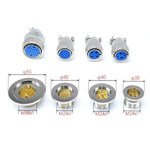 Kf16/25/40 chân không công nghiệp hàng không cắm ổ cắm kín 304 thép không gỉ nam nữ IP67 không thấm nước 220V/330V - Product Image 2