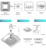 Luminaires LED à intensité variable ETL CE RoHS 100w 150w 200w 240w pour station-service, conformes ATEX, pour éclairage de carport et de zone publique.