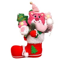 Bouquet de fils tricotés pour sapin de Noël moderne, fait main, en tissu polyester écologique, finition mate, pour la Sainte Vespèce