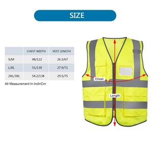 <span class=keywords><strong>Lanxiang</strong></span> Gilet de sécurité réfléchissant aux normes européennes et américaines Modèle multi-poches pour la construction de jardins Vêtements réfléchissants de nuit - Product Image 5