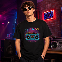 T-shirt graphique rétro JNEI pour homme, respirant, séchage rapide, streetwear décontracté, idéal pour les événements musicaux en direct