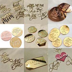 Vente en gros Acrylique <span class=keywords><strong>Maman</strong></span> Double Couche Acrylique Cupcake Dessert Décoration de Gâteau Fournisseurs - Product Image 3