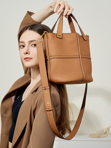Nouveautés : sacs fourre-tout en cuir pour femmes, style coréen, sacs fourre-tout en cuir de créateur, sacs en cuir véritable pour femmes, sac à bandoulière - Product Image 2