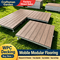 Plancher en WPC modulaire moderne pour restaurant, salle de sport, sous-sol, imperméable, résistant aux intempéries, terrasse extérieure, emboîtable, hauteur réglable