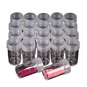 Hot Sale 23x48mm Cylinder Bubble Transparent <b>Plastic</b> Screw Top <b>Screen</b> Printed Bottle Colorful Pill Jar for Medicine Use - Product Image 1