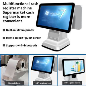 Terminal de point de vente tout-en-un double écran 15/15,6 pouces multi-OS avec Wi-Fi intelligent et garantie d'un an pour les magasins de vêtements - Product Image 4