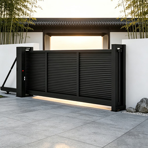 High Quality Aluminum Cantilever Automatic <b>Sliding</b> Gate Rustproof Durable Industrial Villa Use Modern Remote - Product Image 1