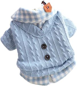 Manteau mignon pour <span class=keywords><strong>chien</strong></span>, 2 couleurs, pull épais pour petite chienne, style princesse - Product Image 1