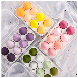 Set di 4 Spugnette per Trucco Lavabili Meiyan Four Beauty Egg, Non Assorbono il Trucco e Non si Dissolvono con l'<span class=keywords><strong>Acqua</strong></span> - Product Image 1