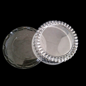 Tùy Chỉnh <span class=keywords><strong>12</strong></span> Inch Với Rõ Ràng Dome Nắp Đen Cơ Sở Dùng Một Lần Nhựa Vòng Bánh <span class=keywords><strong>Container</strong></span> - Product Image 2