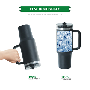 Vaso de paja con tapa de 40 oz, taza de café con aislamiento al vacío de acero inoxidable y taza, venta al por mayor, taza de café térmica <span class=keywords><strong>Tumblr</strong></span> a granel, logotipo personalizado - Product Image 4