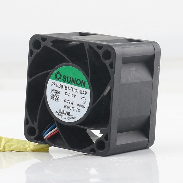 Sunon 24V 48V DC 12V 6.72W AC EC 4028 40X40X28MM 4CM Server Power Supply PWM Temperature Control PF40281B1-Q131-SA9 Cooling Fan