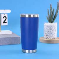 Gobelet de voiture isotherme en acier inoxydable 304/201 de 20 oz avec couvercle, design moderne et minimaliste, portable, multi-usage, résistant à la glace