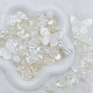 Perle Imitazione Barocche Colorate di Grado AAA, 500g/sacchetto, a Forma di Fiore Rosa, per Gioielli Fai da Te e Decorazioni per Cellulari, Forme Miste - Product Image 4