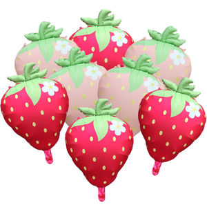بالونات فواكه بالفراولة على شكل فراولة بتصميم جديد لديكور حفلة عيد الميلاد ودش الطفل - Product Image 2