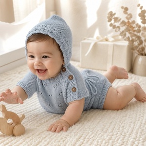 Conjunto <span class=keywords><strong>de</strong></span> Ropa <span class=keywords><strong>de</strong></span> Bebé KAIYUE <span class=keywords><strong>de</strong></span> Algodón, Tejido a Mano, para Recién Nacidos, con Cárdigan, Pantalones, Gorro <span class=keywords><strong>y</strong></span> Botitas - Product Image 6