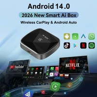 Caja Inteligente para Auto Android 3 en 1, Conexión Inalámbrica CarPlay, Conectividad Telefónica, 128GB YouTube, 64GB