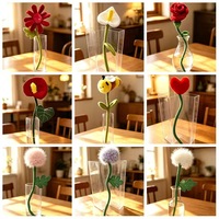 Jouets Songshan, bouquet de fleurs artificielles en peluche de 38 cm, roses, tournesols, marguerites, fleurs préservées, plantes décoratives, cadeau