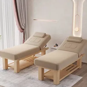 Yuankai Nhật bản-phong cách rắn gỗ vẻ đẹp giường Beauty Salon thêu với lỗ massage GiườNg Massage giường